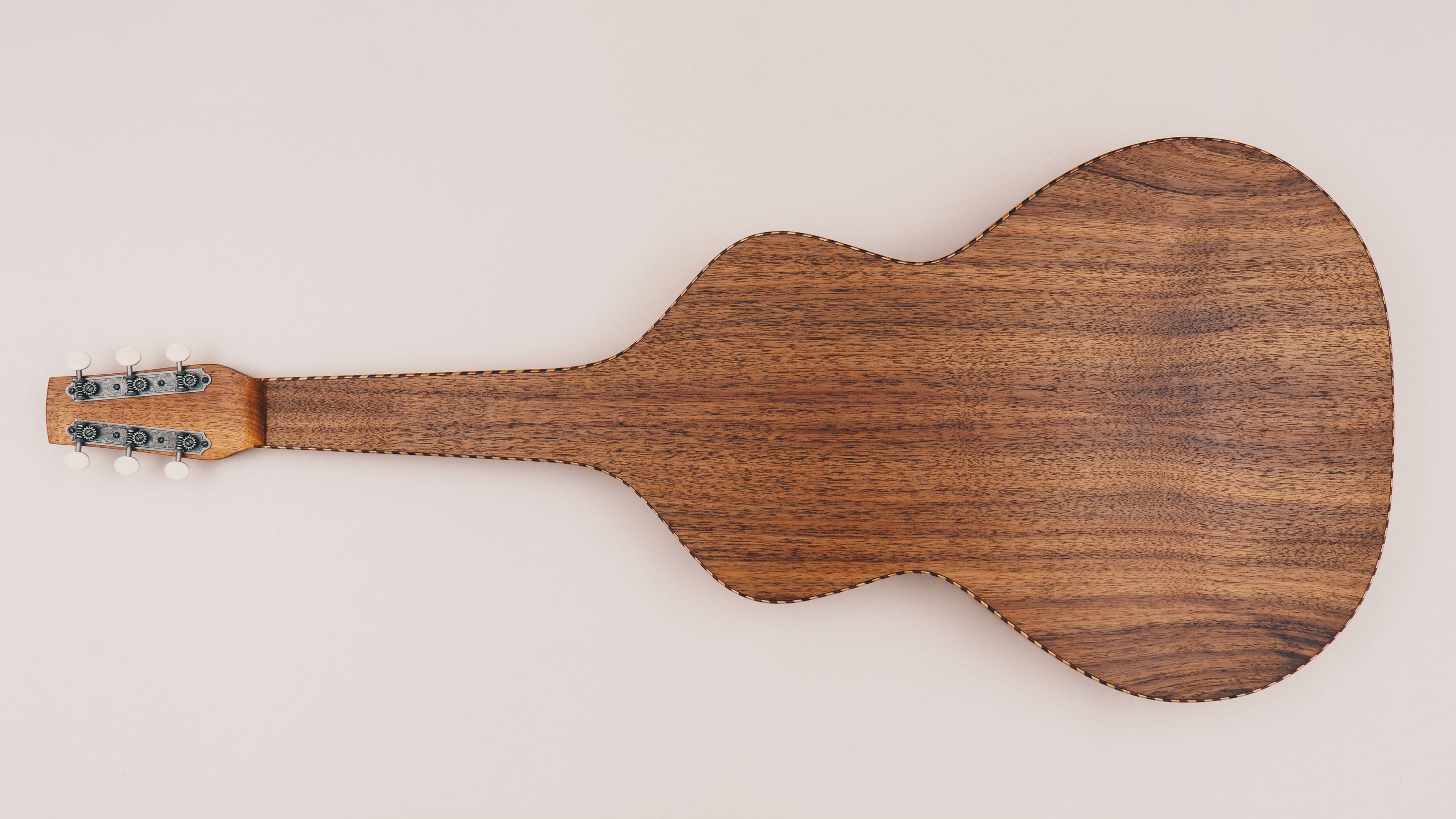 Style 4 Weissenborn Guitar - Tasmanian Blackwood Weissenborn Acoustic Lap Steel Slide Guitar by master luthier Richard Wilson. Handcrafted in Australia. Serial no. RW2406-456.