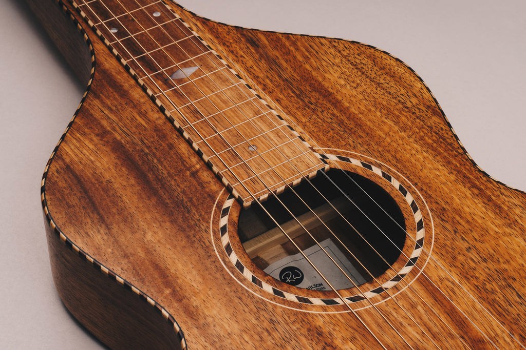 Hawaiian Koa Style 3 Weissenborn Guitar Weissenborn Acoustic Lap Steel Slide Guitar by master luthier Richard Wilson. Handcrafted in Australia. Serial no. RW2030-279.