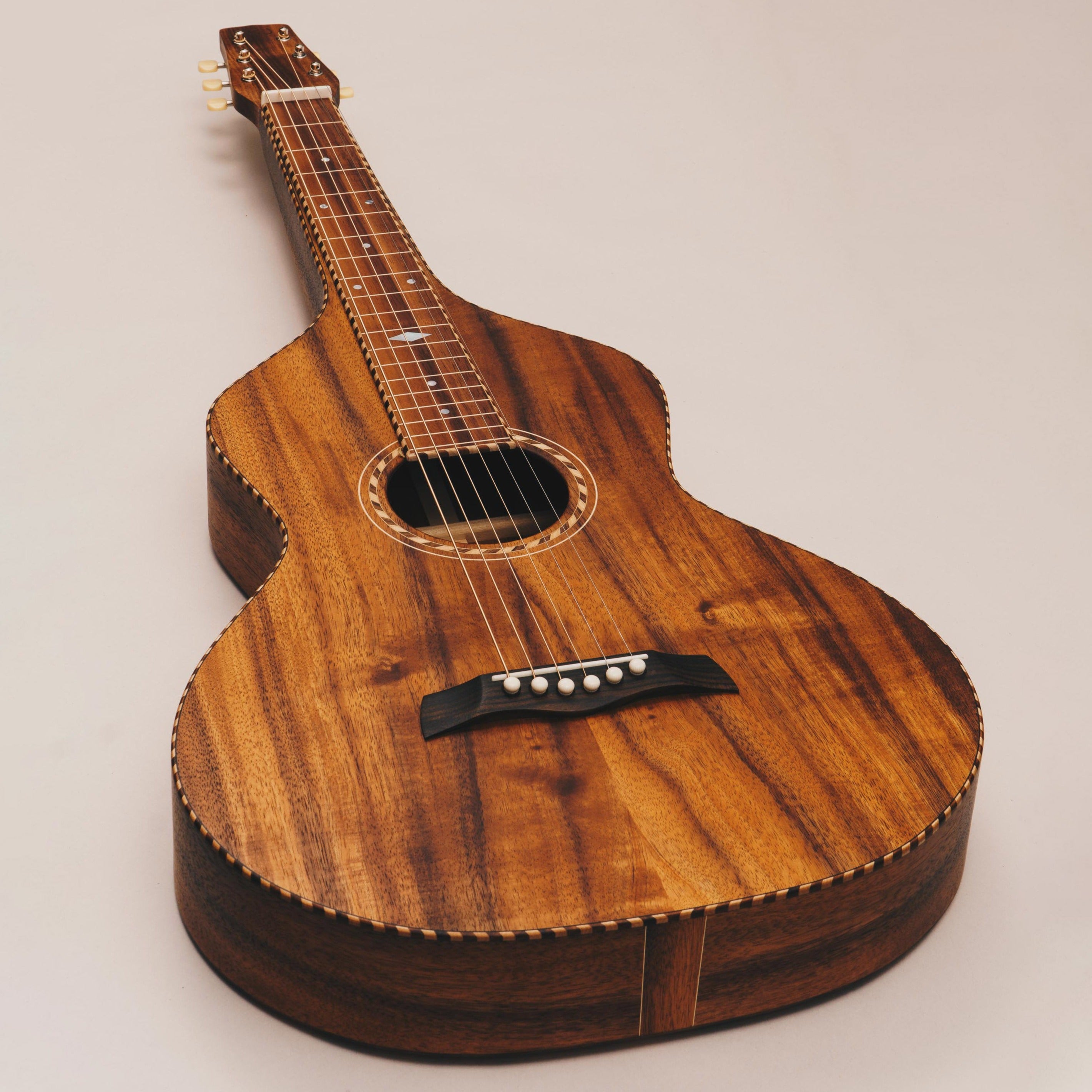 Hawaiian Koa Style 3 Weissenborn Guitar Weissenborn Acoustic Lap Steel Slide Guitar by master luthier Richard Wilson. Handcrafted in Australia. Serial no. RW2359-449.