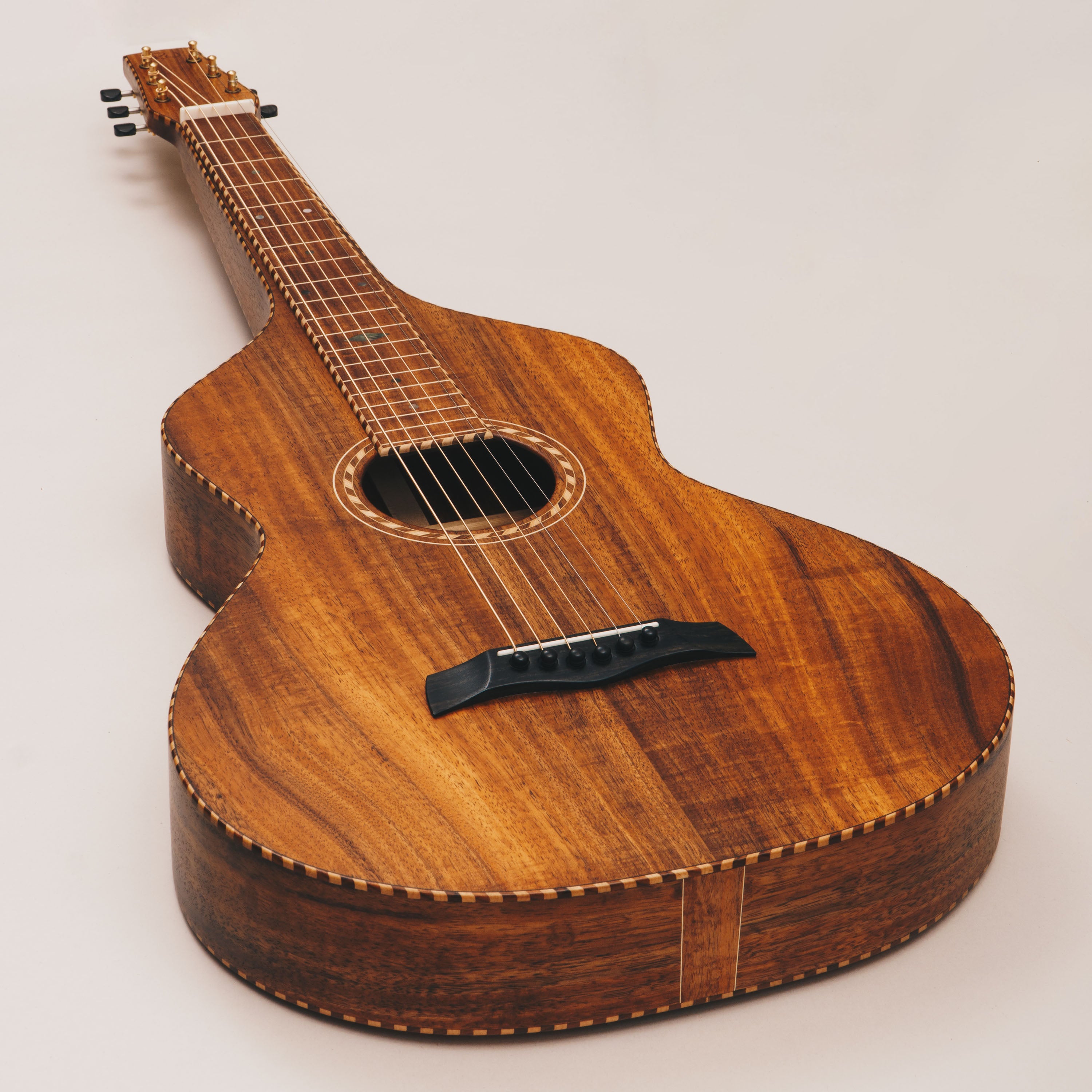 Hawaiian Koa Style 4 Weissenborn Guitar Weissenborn Acoustic Lap Steel Slide Guitar by master luthier Richard Wilson. Handcrafted in Australia. Serial no. RW2360-450.