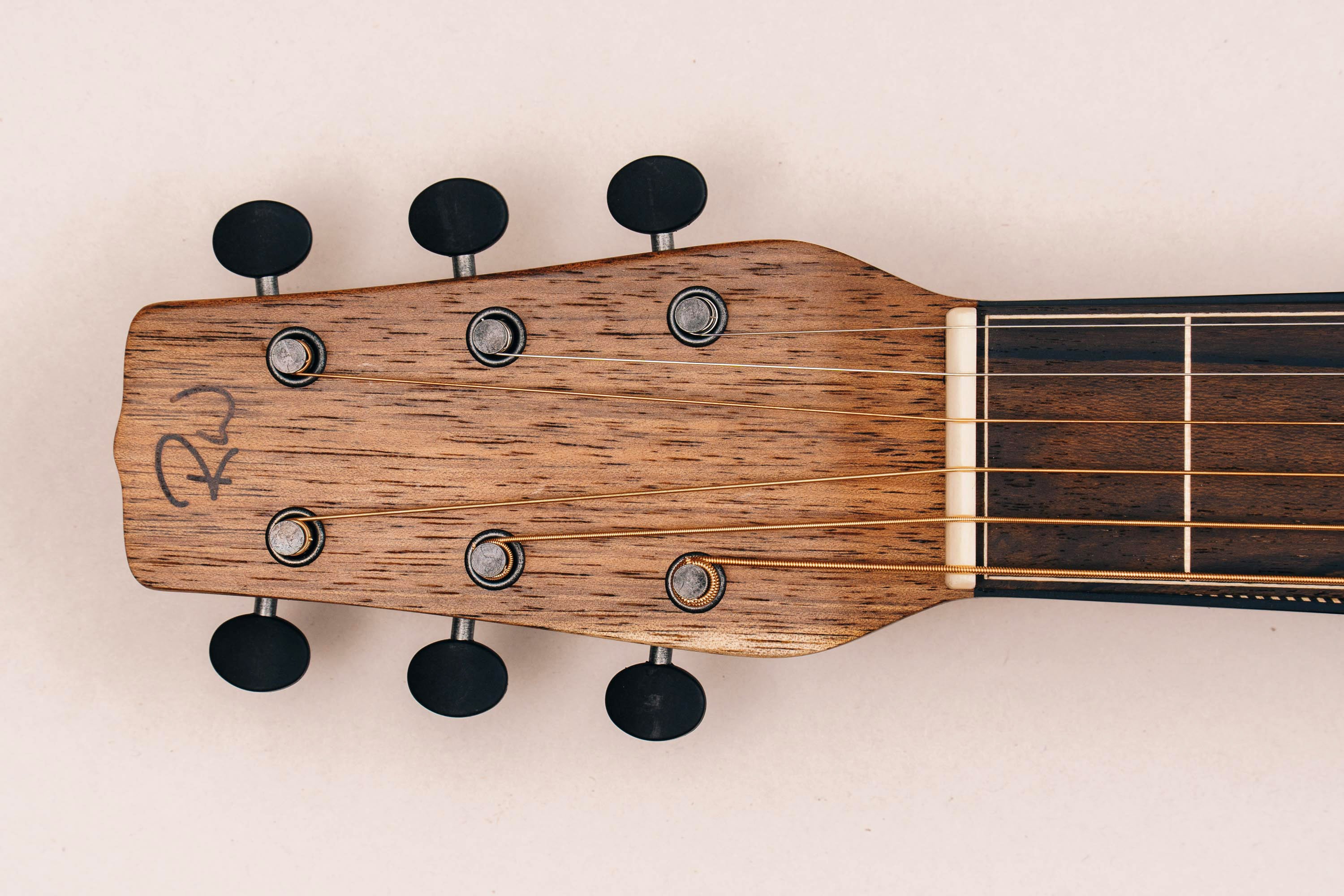 Style 2 Weissenborn Guitar - Herringbone Series Weissenborn Acoustic Lap Steel Slide Guitar by master luthier Richard Wilson. Handcrafted in Australia. Serial no. RW2313-403.