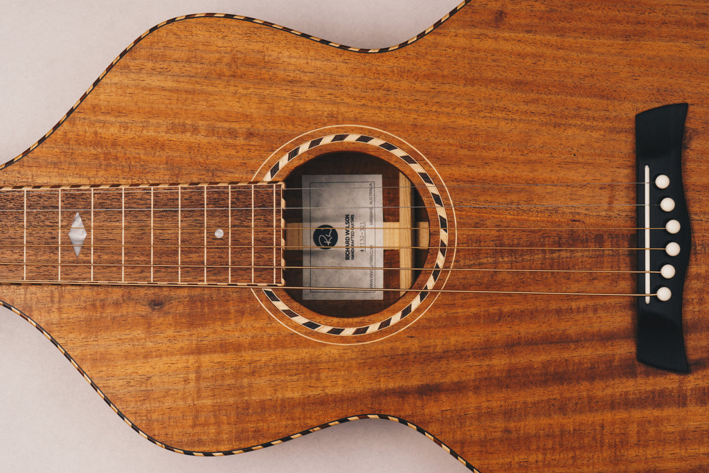 Style 3 Weissenborn Guitar Weissenborn Acoustic Lap Steel Slide Guitar by master luthier Richard Wilson. Handcrafted in Australia. Serial no. RW2132-321.