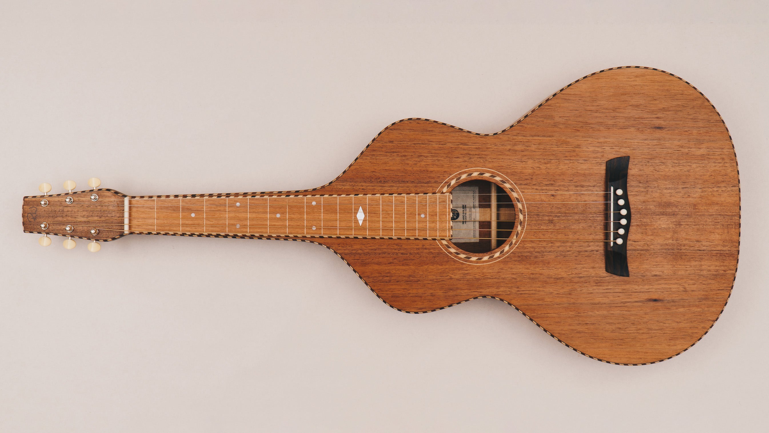 Style 4 Weissenborn Guitar Weissenborn Acoustic Lap Steel Slide Guitar by master luthier Richard Wilson. Handcrafted in Australia. Serial no. RW2302-392.