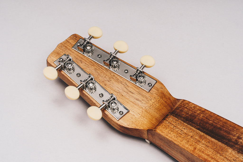Tasmanian Blackwood Style 1 Weissenborn Acoustic Lap Steel Slide Guitar by master luthier Richard Wilson. Handcrafted in Australia. Serial no. RW2009-258.